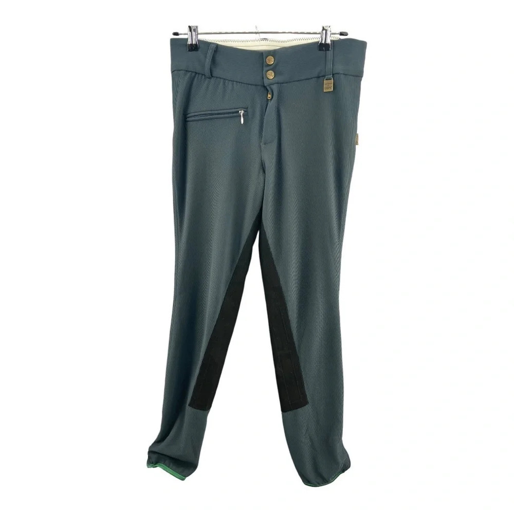 Women’s Dark Green Riding-Style Pants
